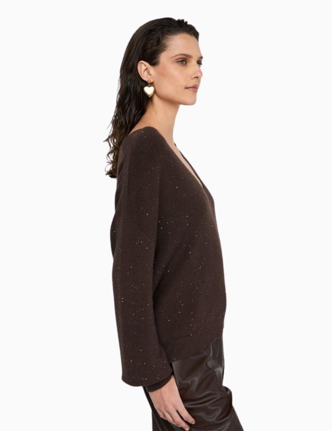 Jersey LIU JO con microlentejuelas  