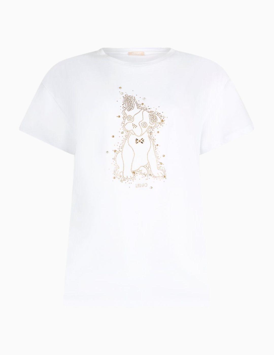 Camiseta LIU JO con strass  