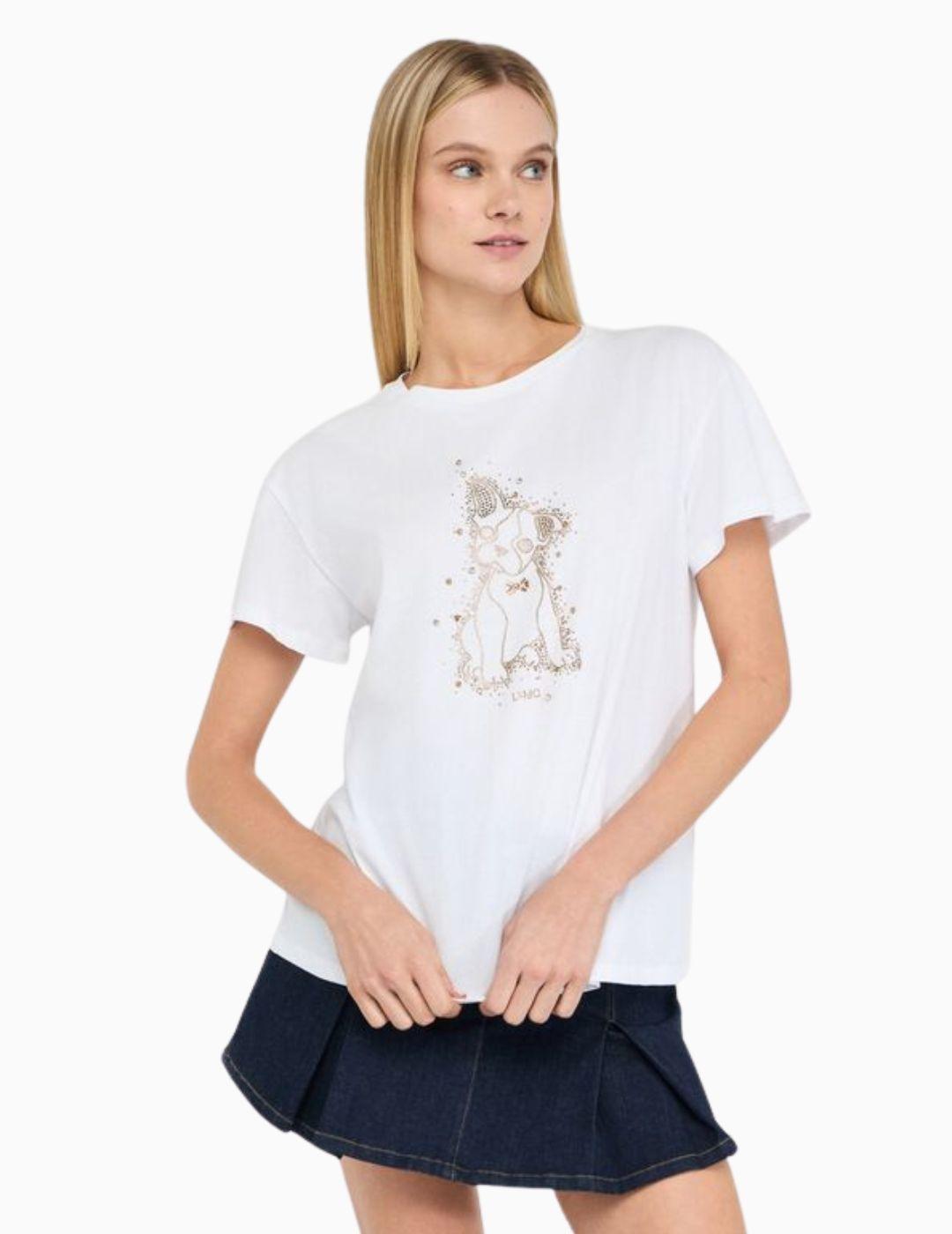 Camiseta LIU JO con strass  