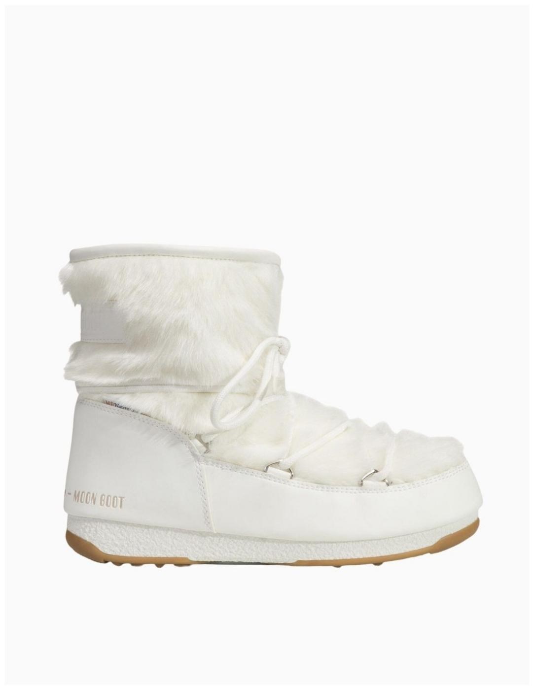BOTAS MOON BOOT MONACO LOW FUR BLANCAS