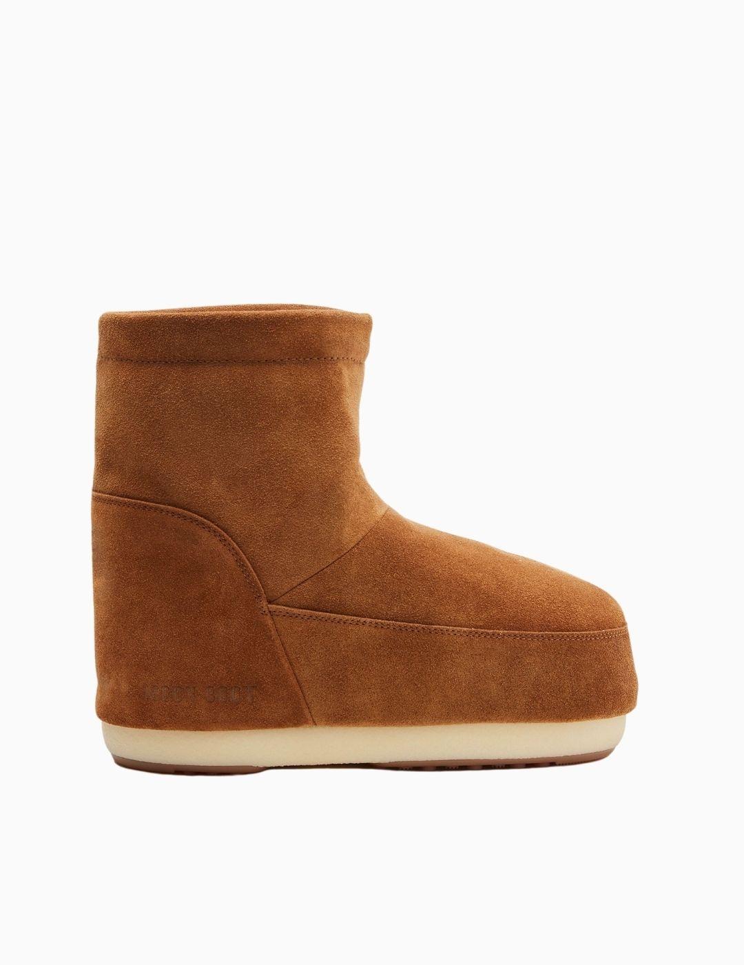 BOTAS MOON BOOT ICON LOW TAN DE ANTE SIN CORDONES