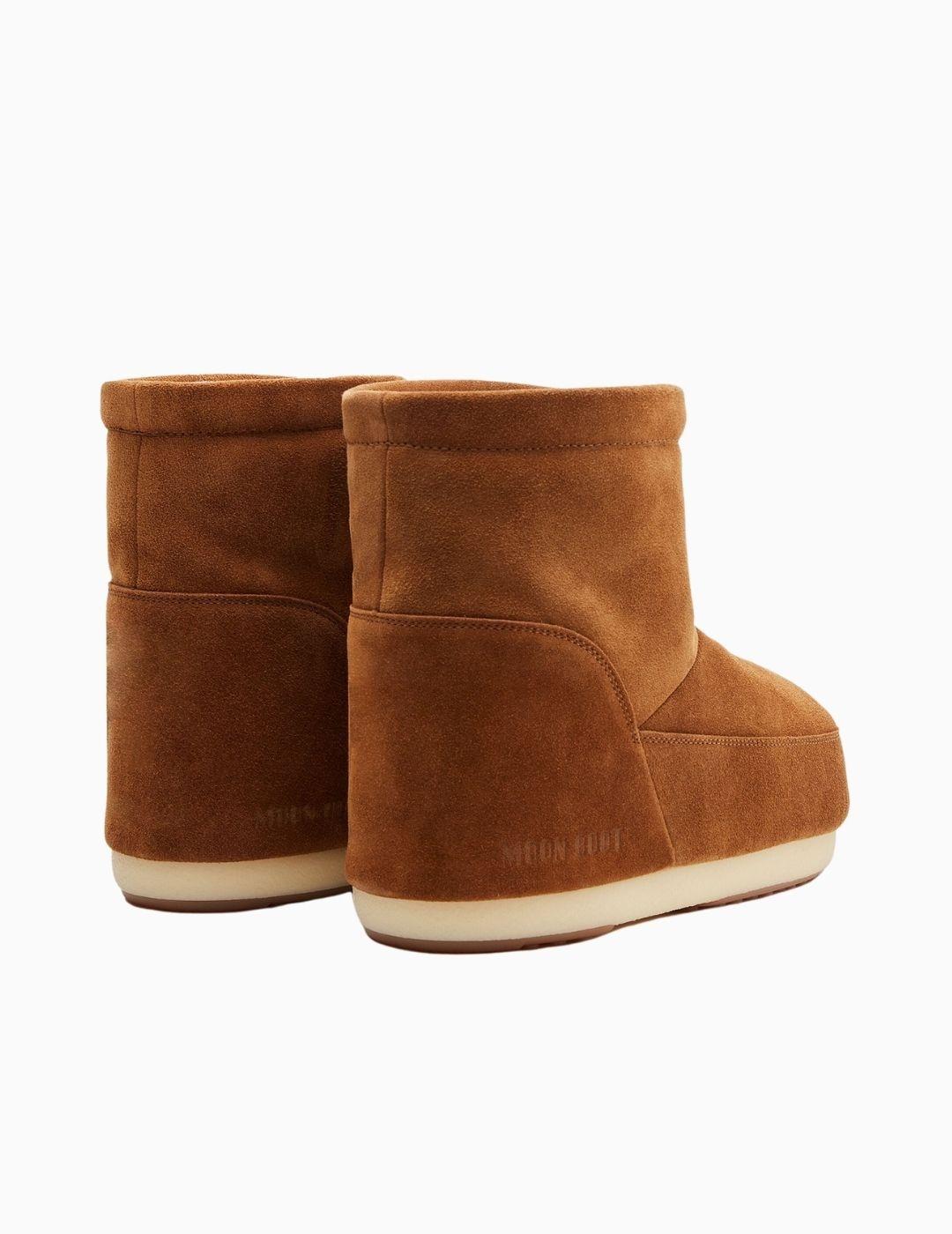 BOTAS MOON BOOT ICON LOW TAN DE ANTE SIN CORDONES
