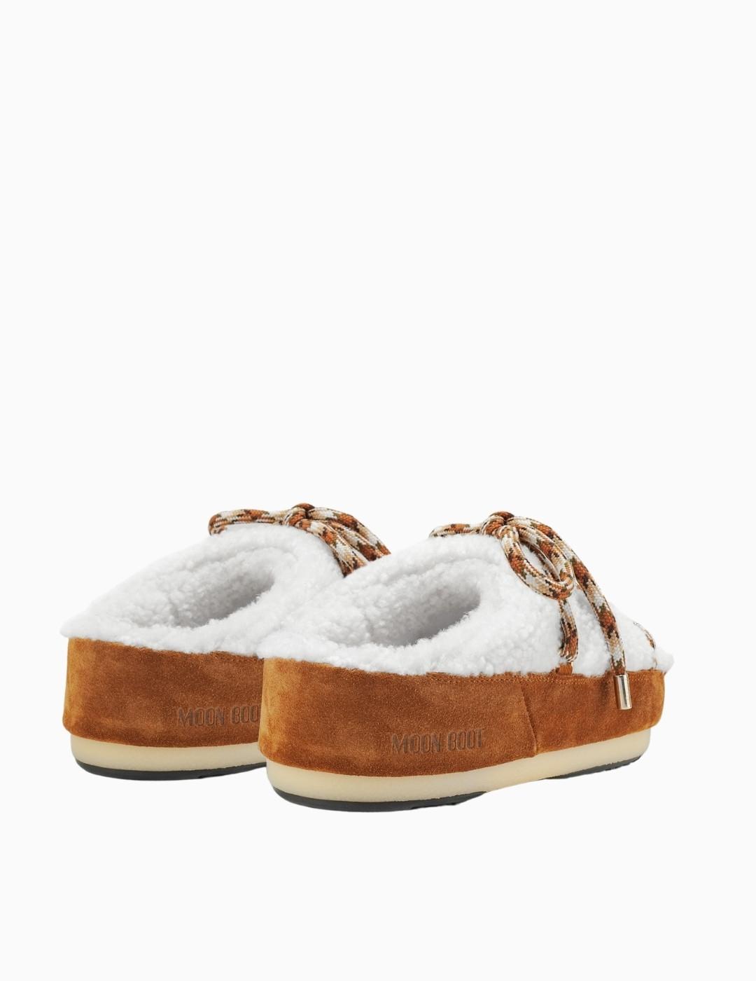 MULES MOON BOOT ICON MARRÓN CON LANA DE OVEJA
