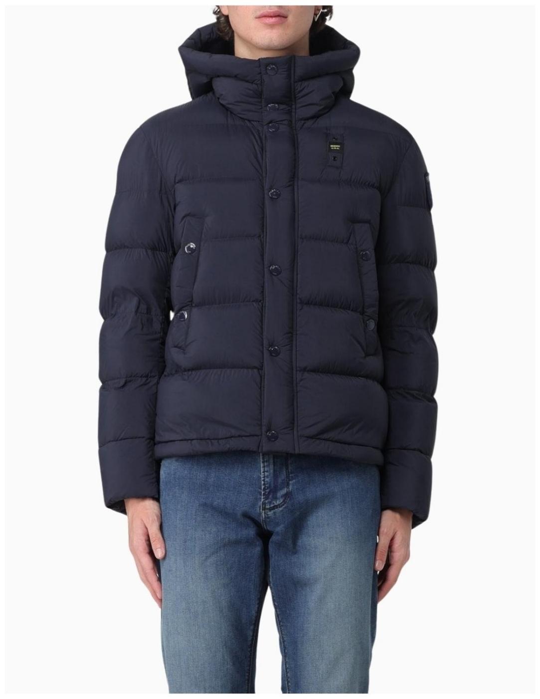 PLUMÍFERO BLAUER EFECTO OPACO CON CAPUCHA ARCADIA