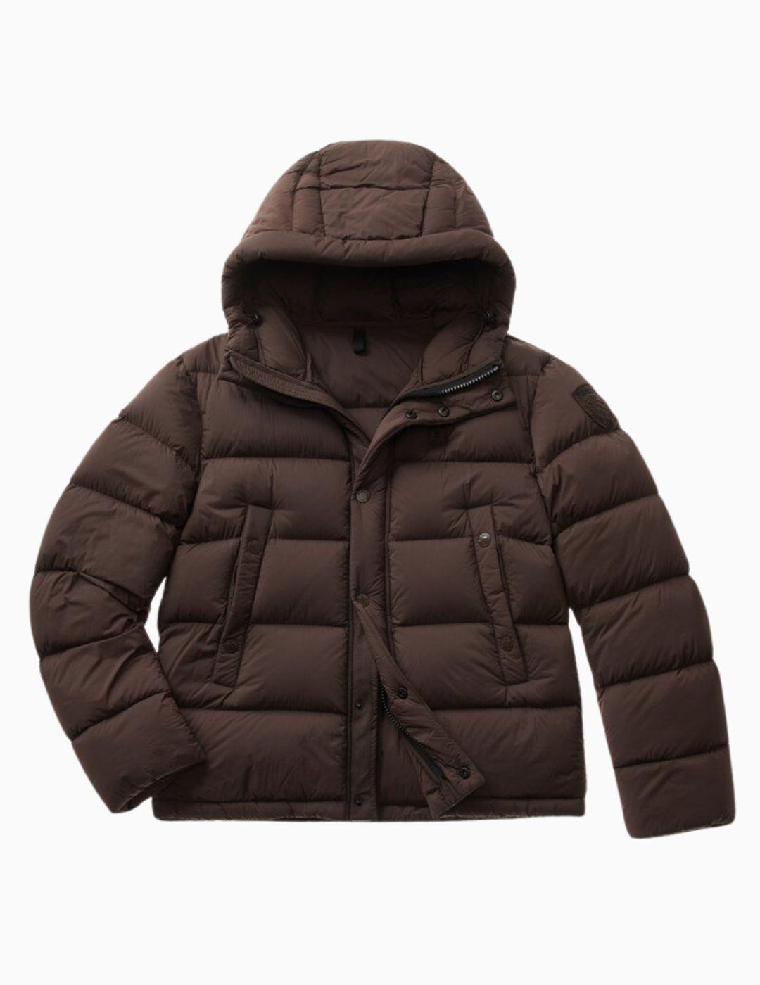 PLUMÍFERO BLAUER EFECTO OPACO CON CAPUCHA ARCADIA