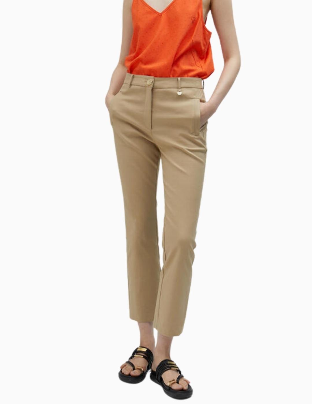 PANTALÓN LOLA CASADEMUNT STRAIGHT CHINO CAMEL