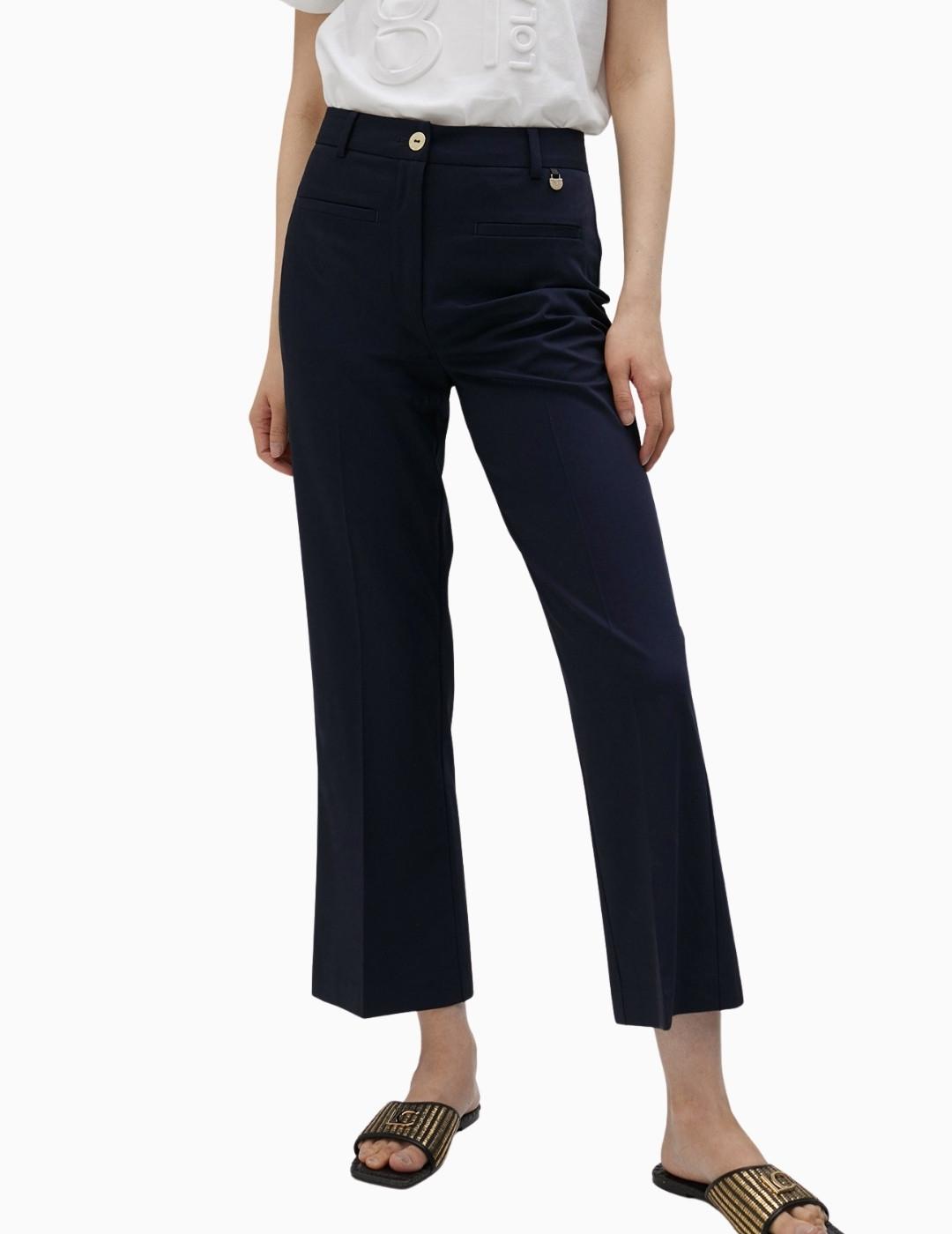 PANTALÓN LOLA CASADEMUNT CAMPANA BÁSICO NAVY