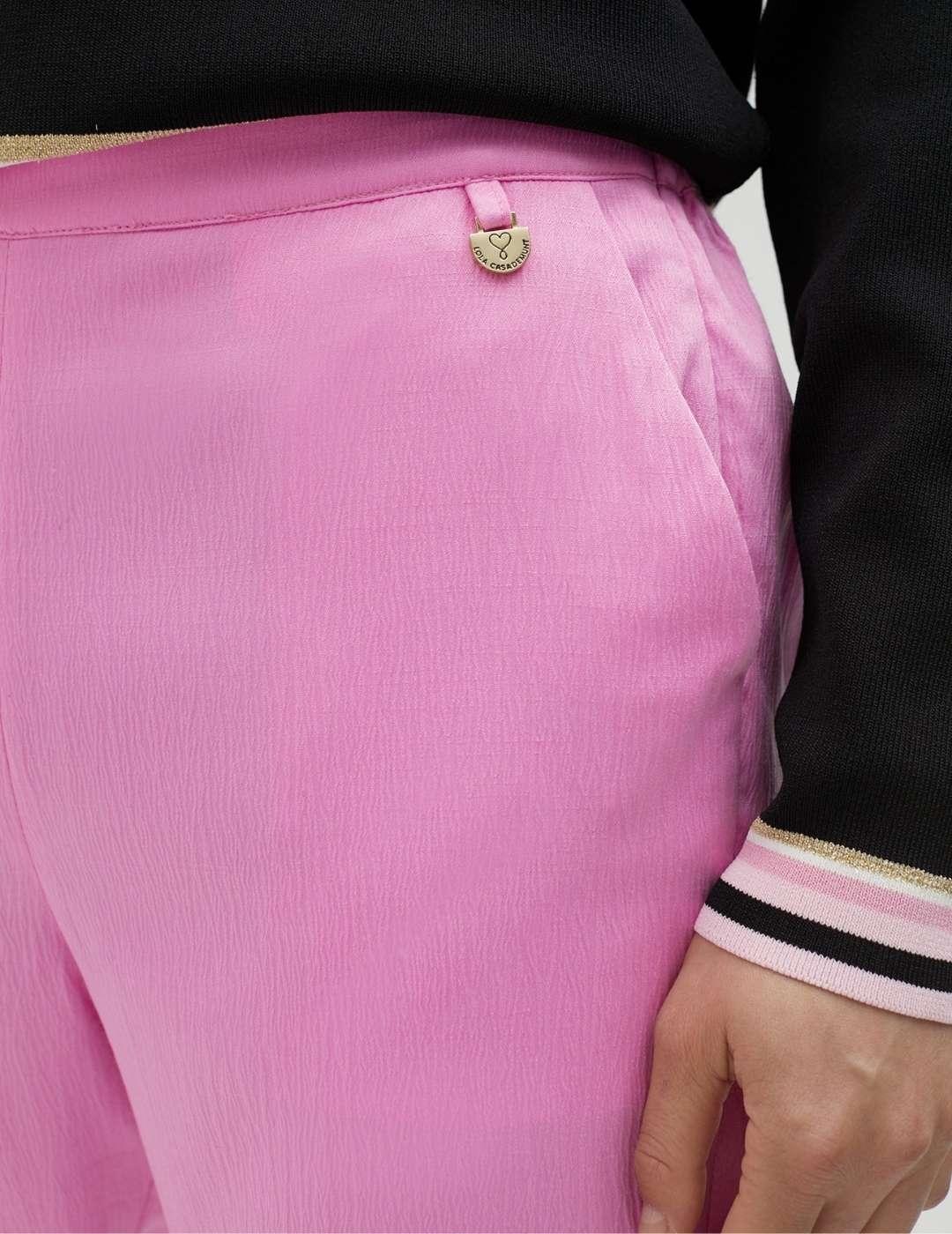  PANTALÓN LOLA CASADEMUNT SATINADO ROSA
