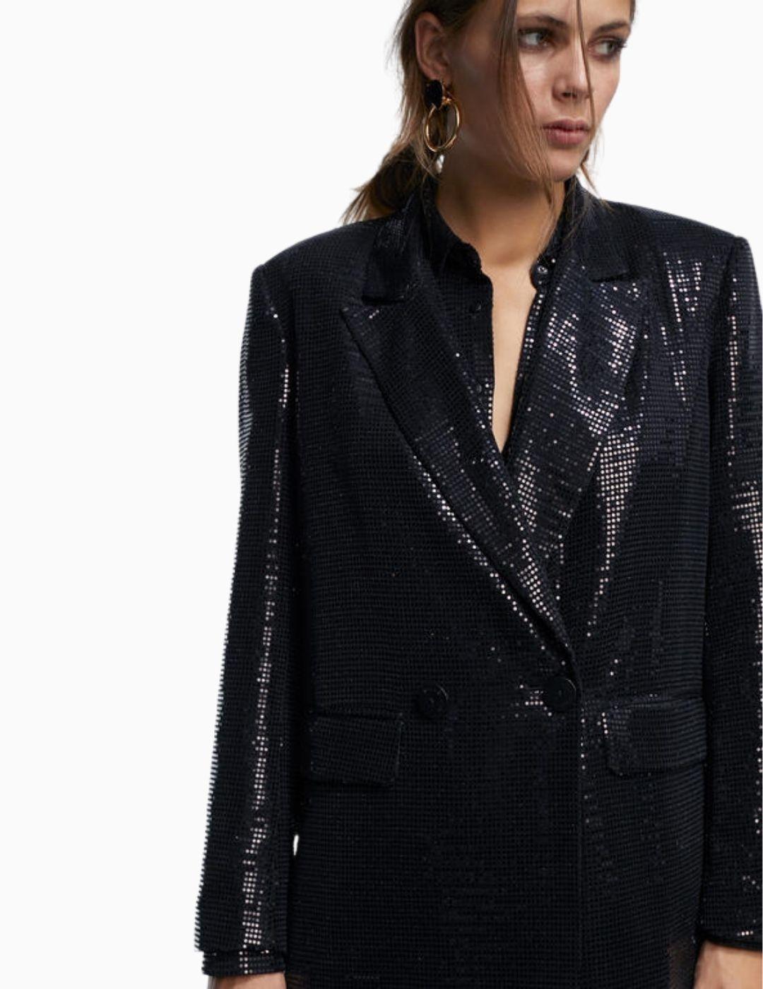 AMERICANA LOLA CASADEMUNT FALSA LENTEJUELA NEGRA