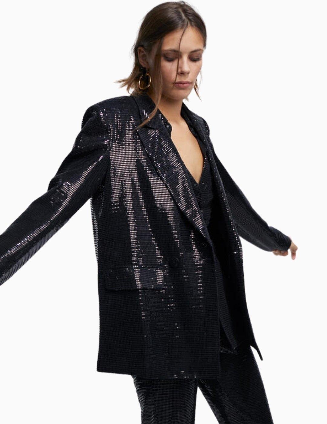 AMERICANA LOLA CASADEMUNT FALSA LENTEJUELA NEGRA