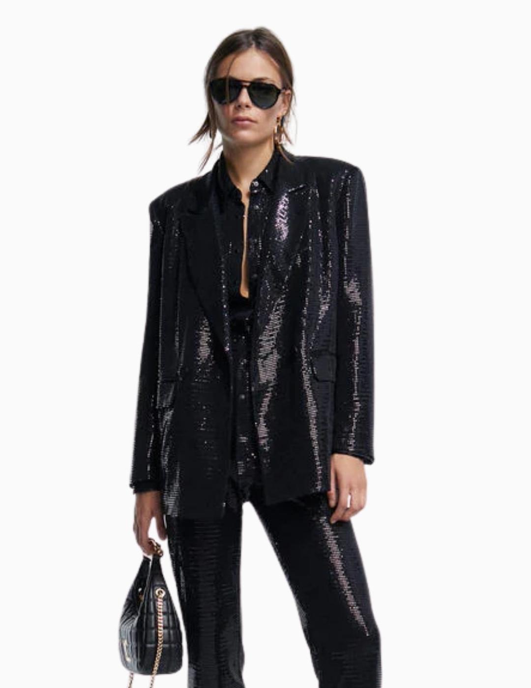 AMERICANA LOLA CASADEMUNT FALSA LENTEJUELA NEGRA