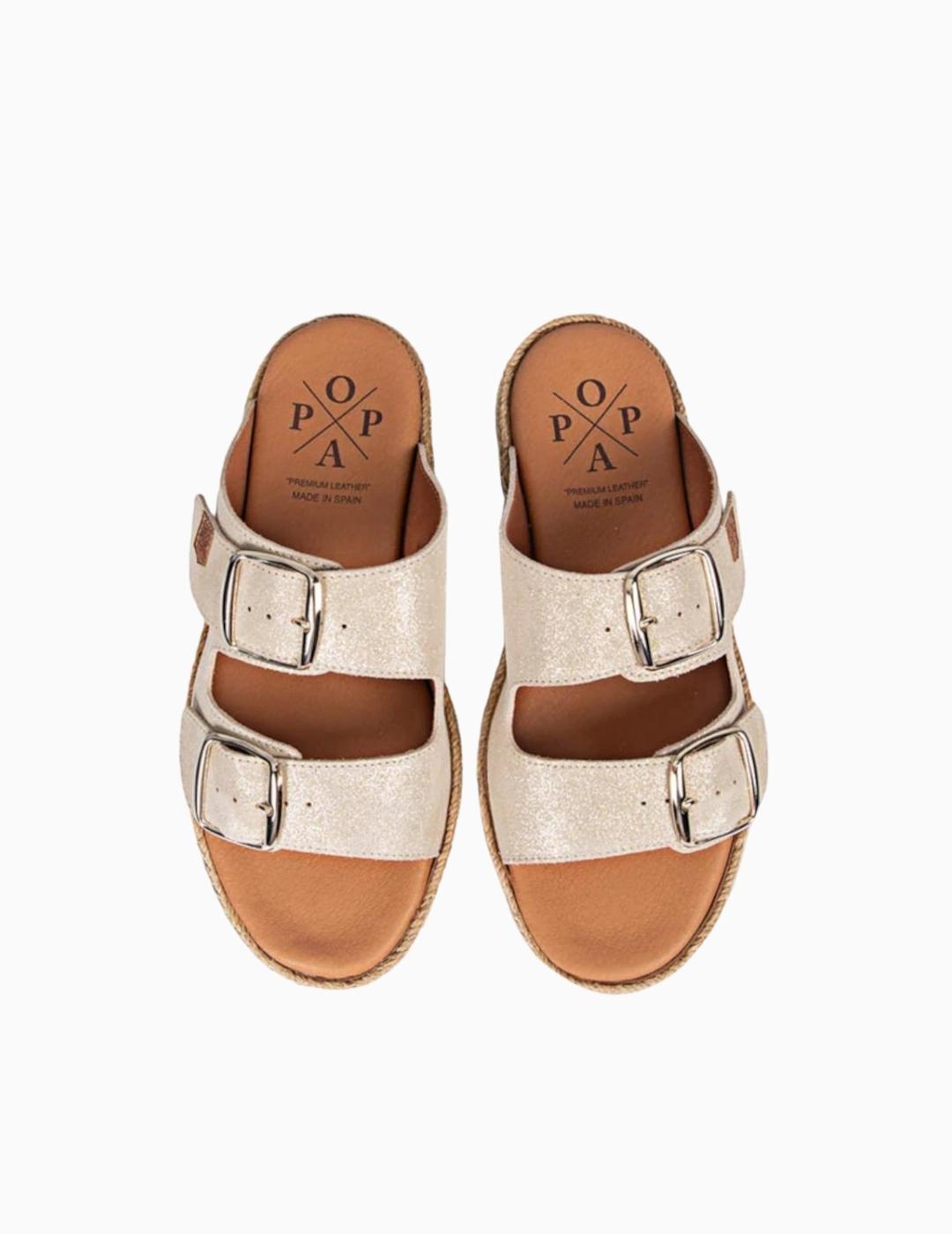 SANDALIAS POPA GALDANA BOREAL ORO PLANAS