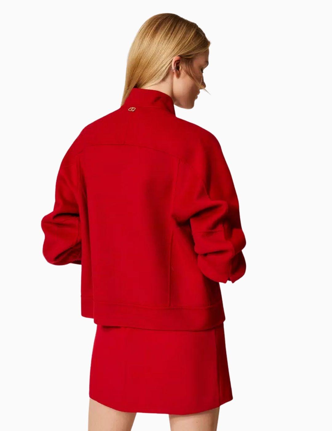 CAZADORA TWINSET BOMBER DE PAÑO DOBLE