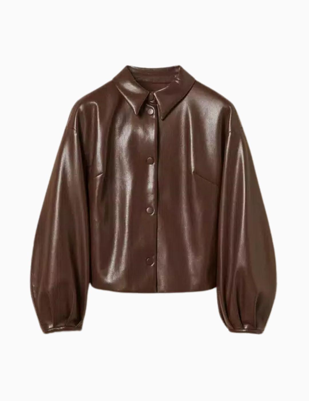 CHAQUETA TWINSET EFECTO PIEL