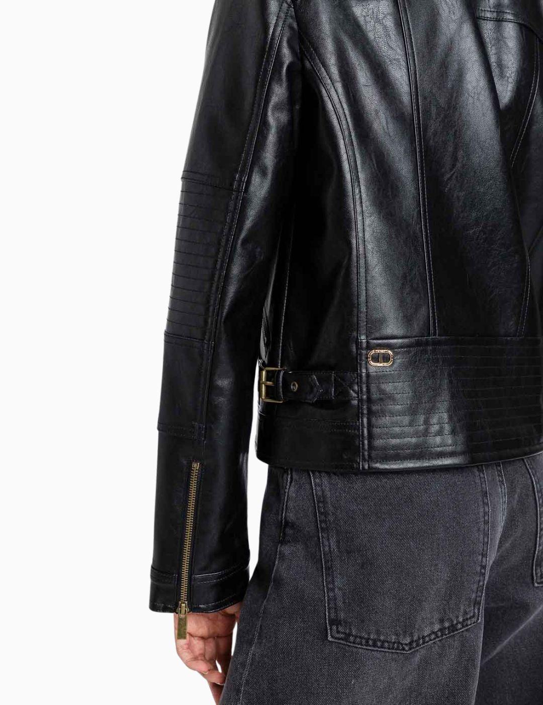 CHAQUETA TWINSET CUERO