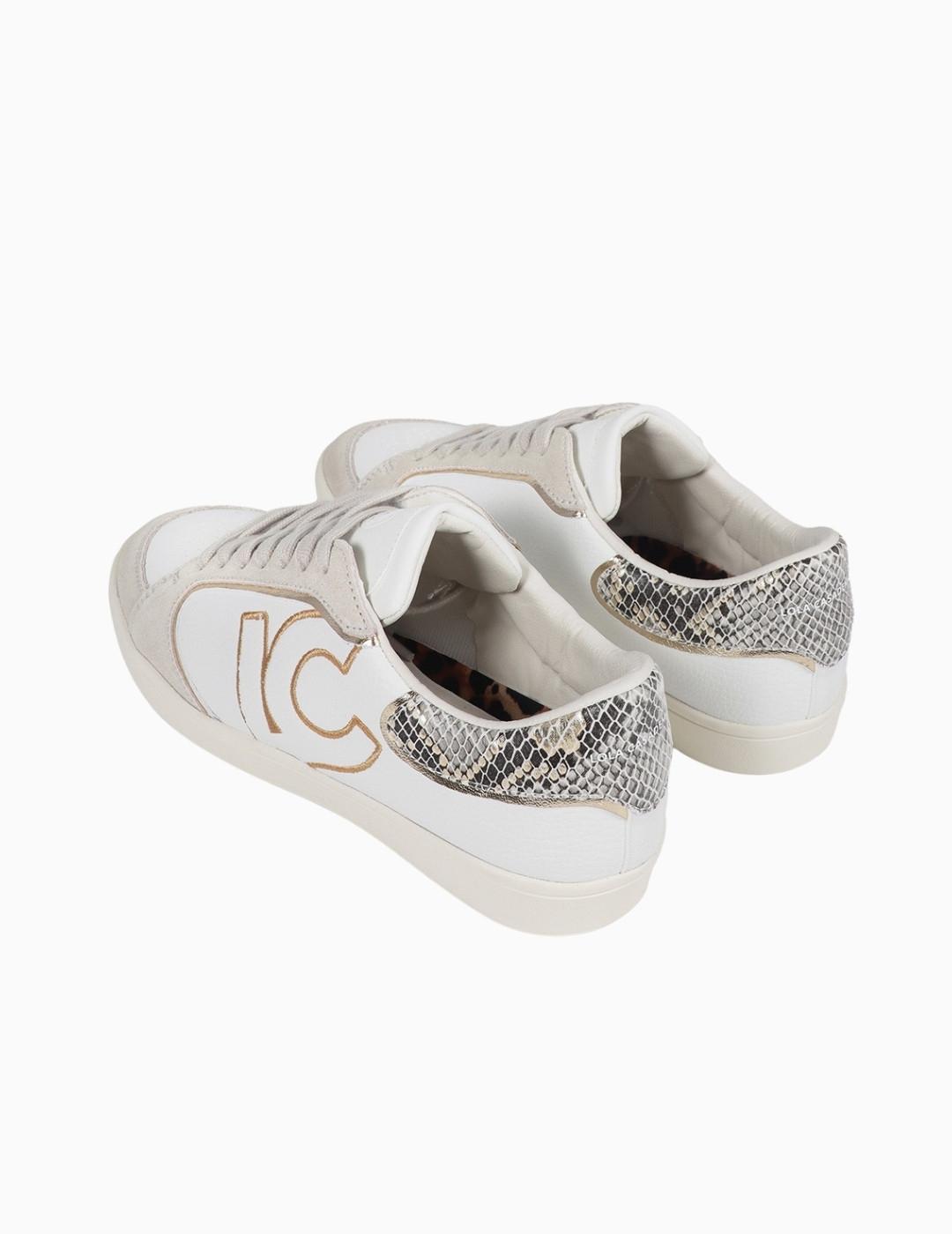ZAPATILLAS LOLA CSDM DETALLE SERPIENTE Y PIEL GRIS