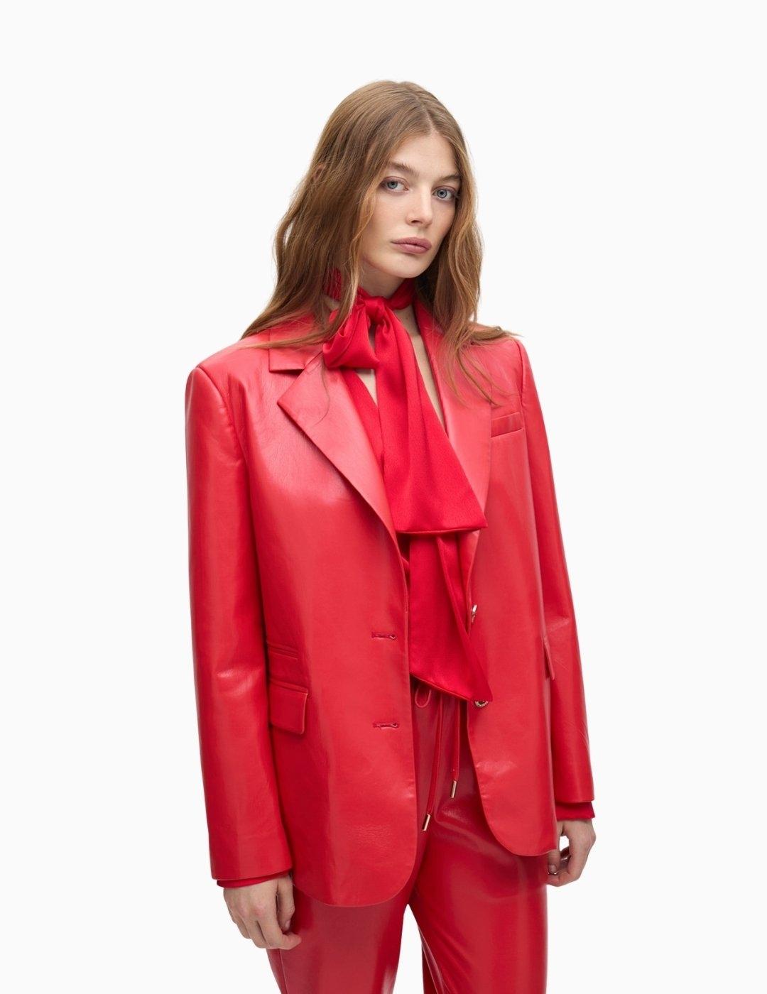 AMERICANA LOLA CSDM PU OVERSIZE ROJO