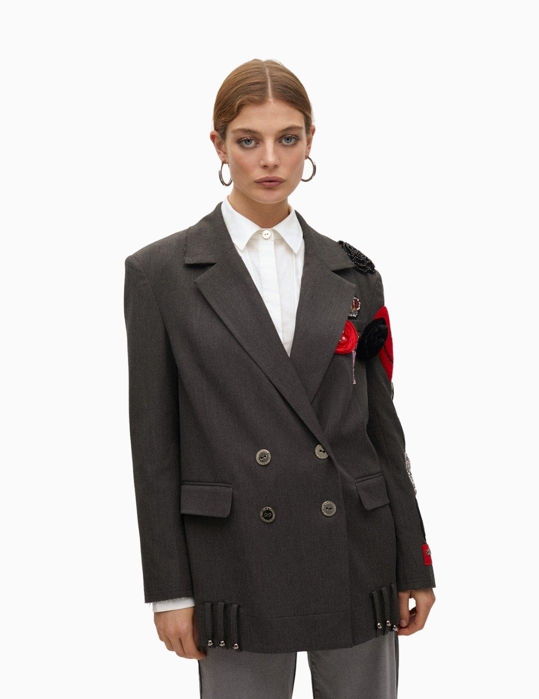 AMERICANA  LOLA CSDM OVERSIZE CRUZADA PARCHES