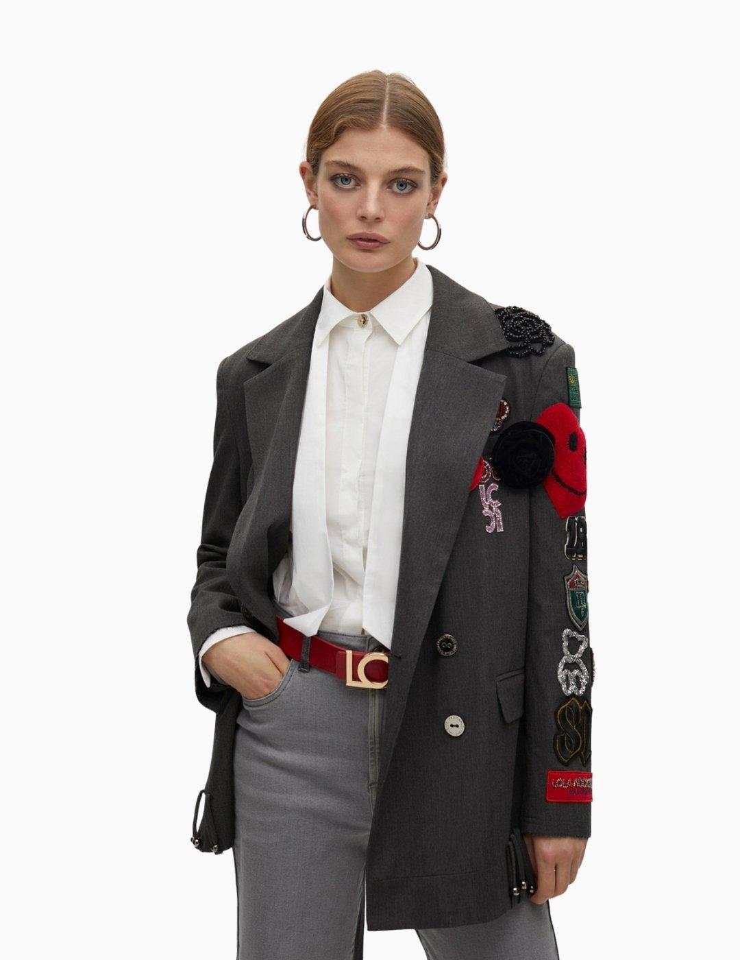 AMERICANA  LOLA CSDM OVERSIZE CRUZADA PARCHES