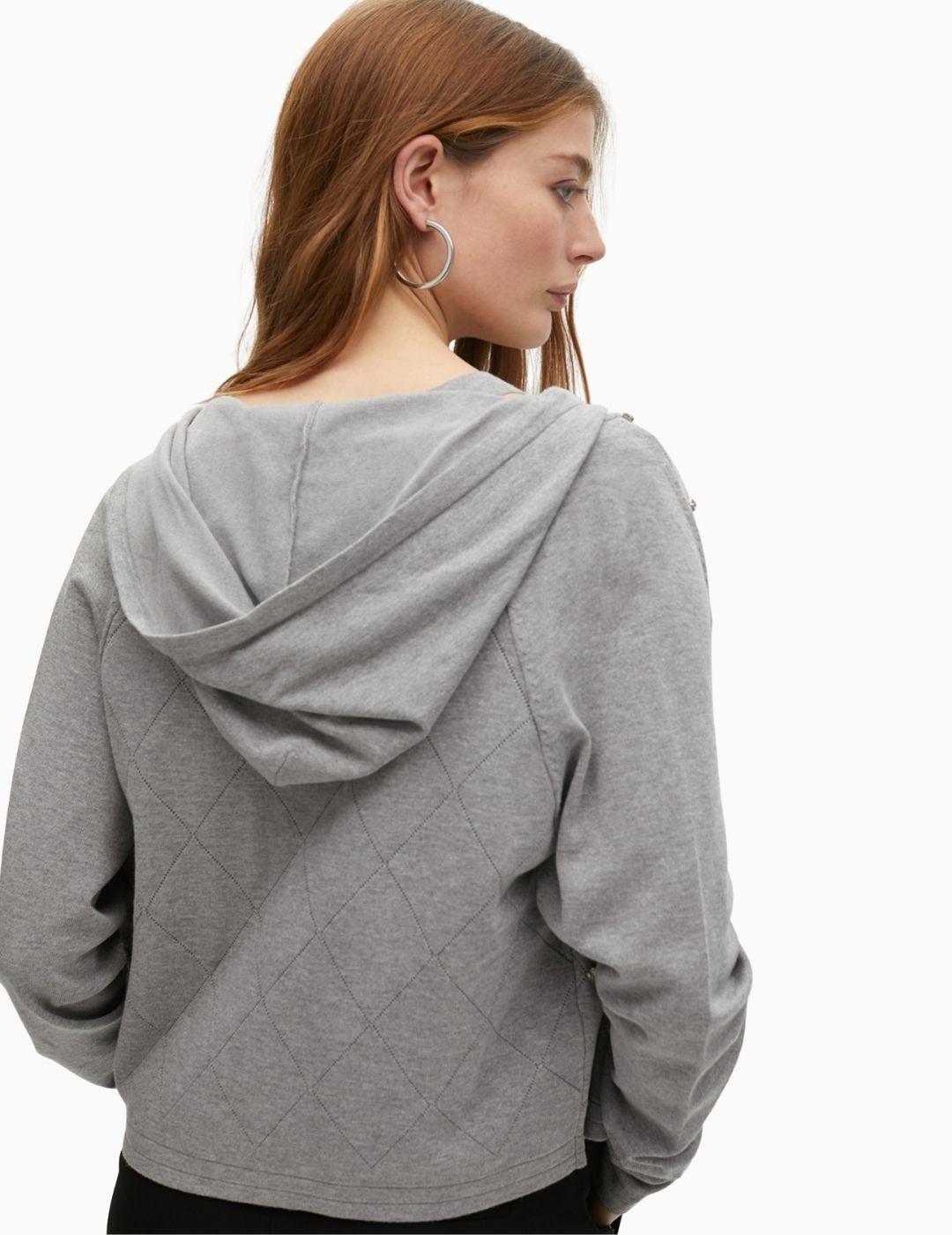 CHAQUETA  LOLA CSDM PUNTO CREMALLERA Y PEDRERIA