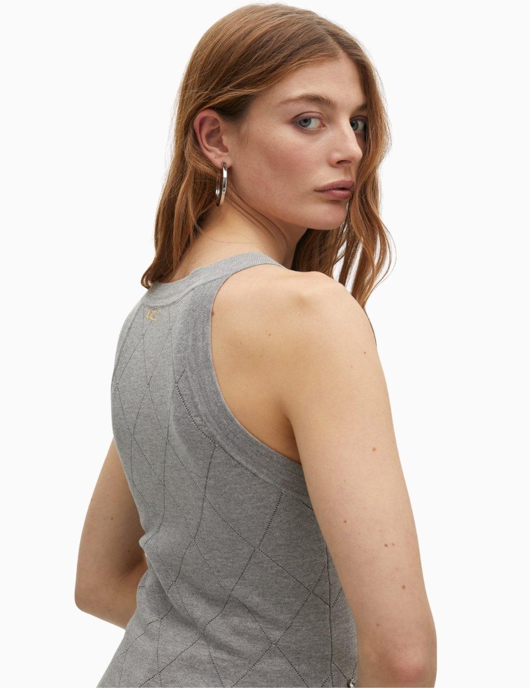 TOP LOLA CSDM DETALLE PEDRERIA GRIS
