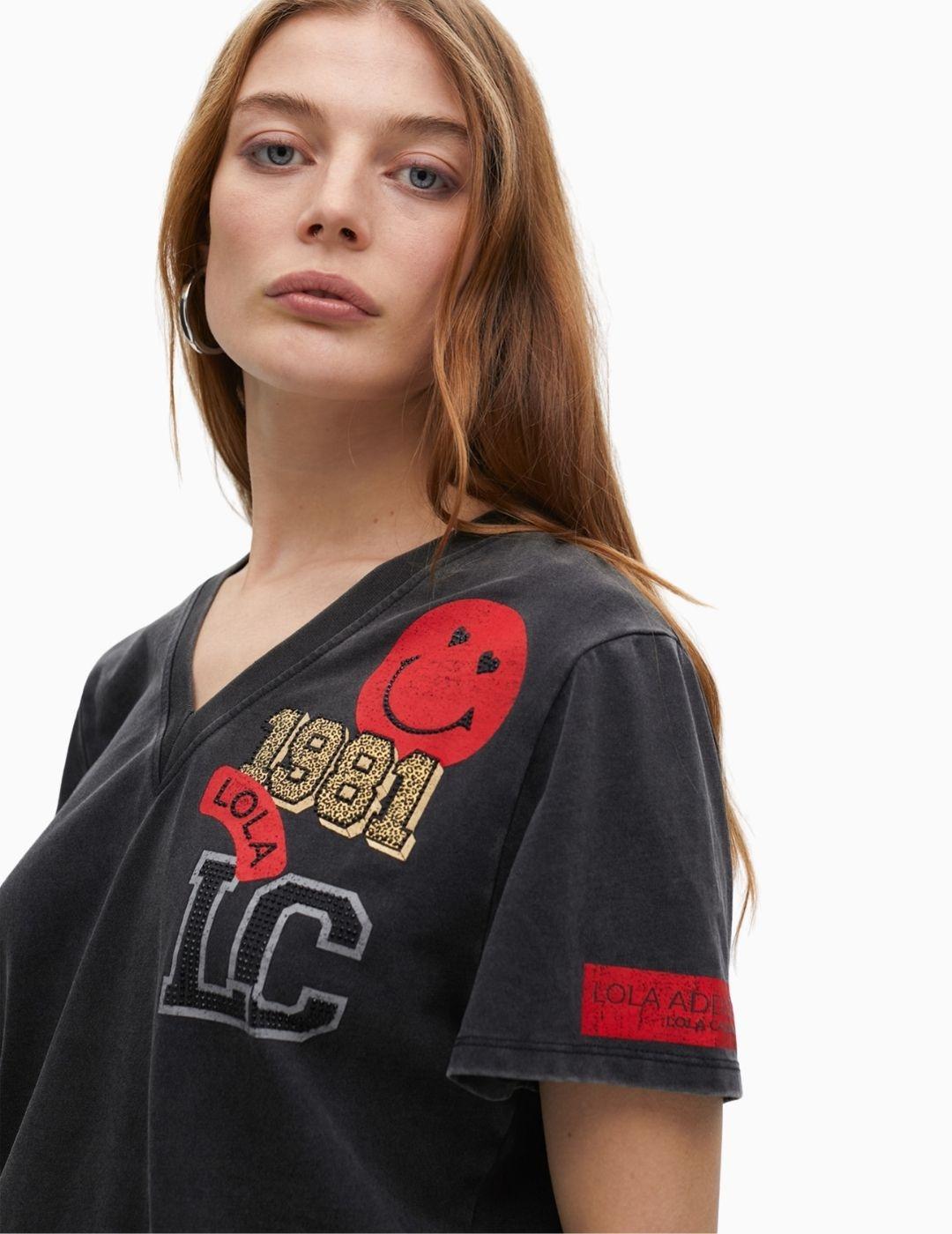 CAMISETA  LOLA CSDM  MANGA CORTA PARCHES