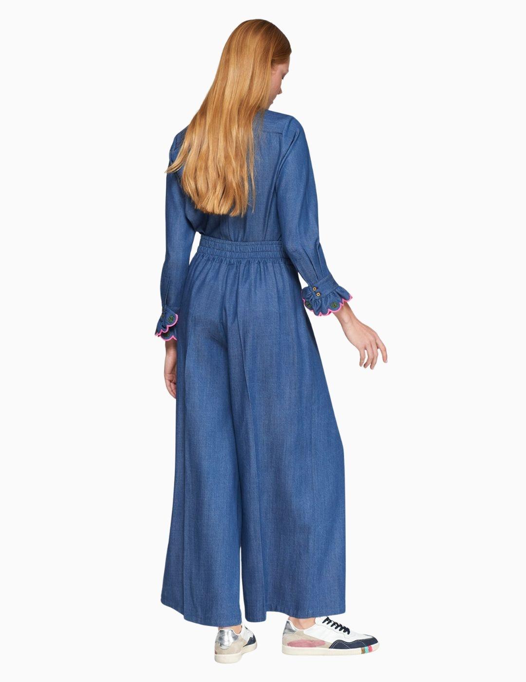 PANTALON VILAGALLO DENIM WIDE LEG 
