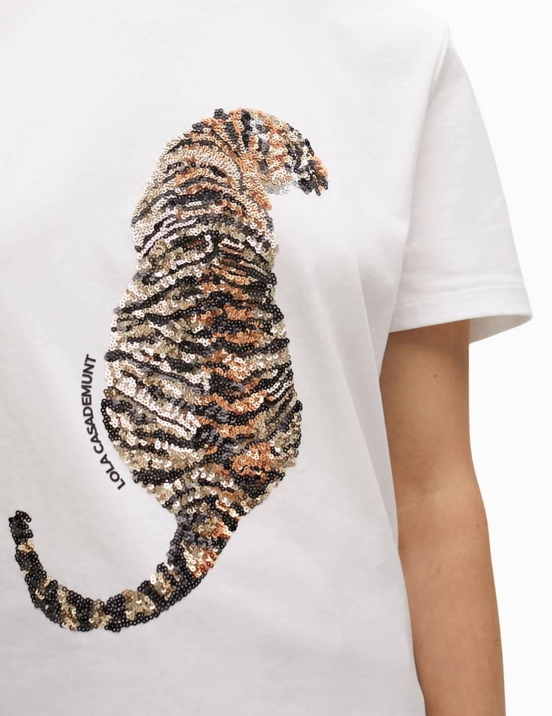 CAMISETA LOLA CSDM  TIGRE PEDRERIA BLANCO