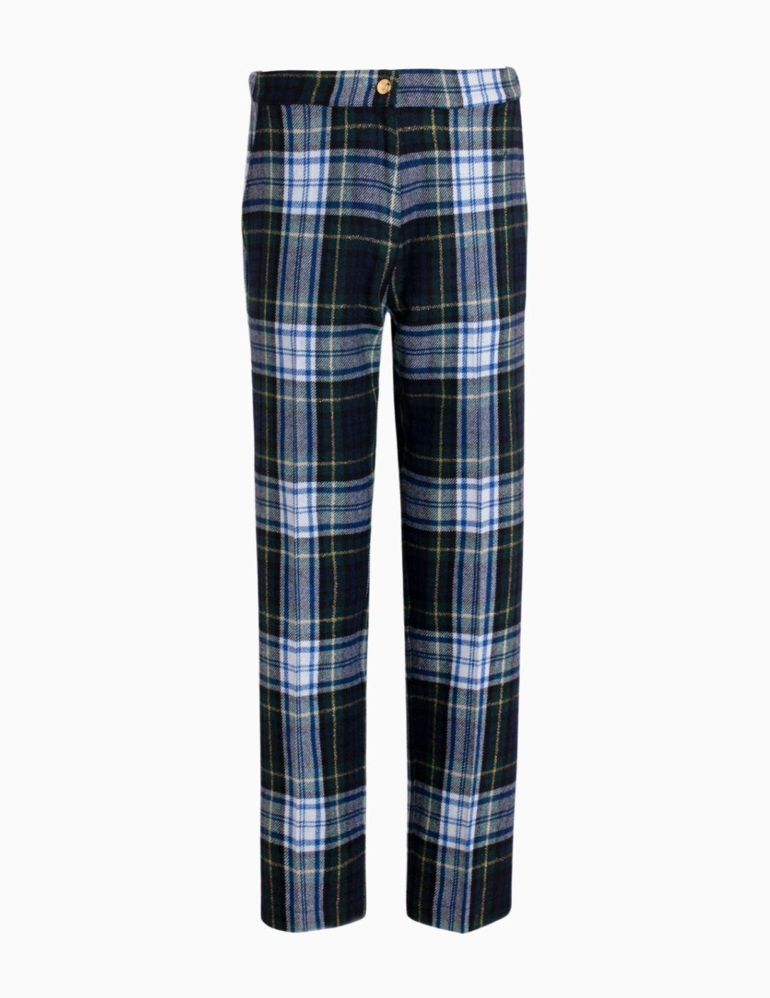 PANTALON VILAGALLO TIFFANY ESCOCES VERDE ORO 