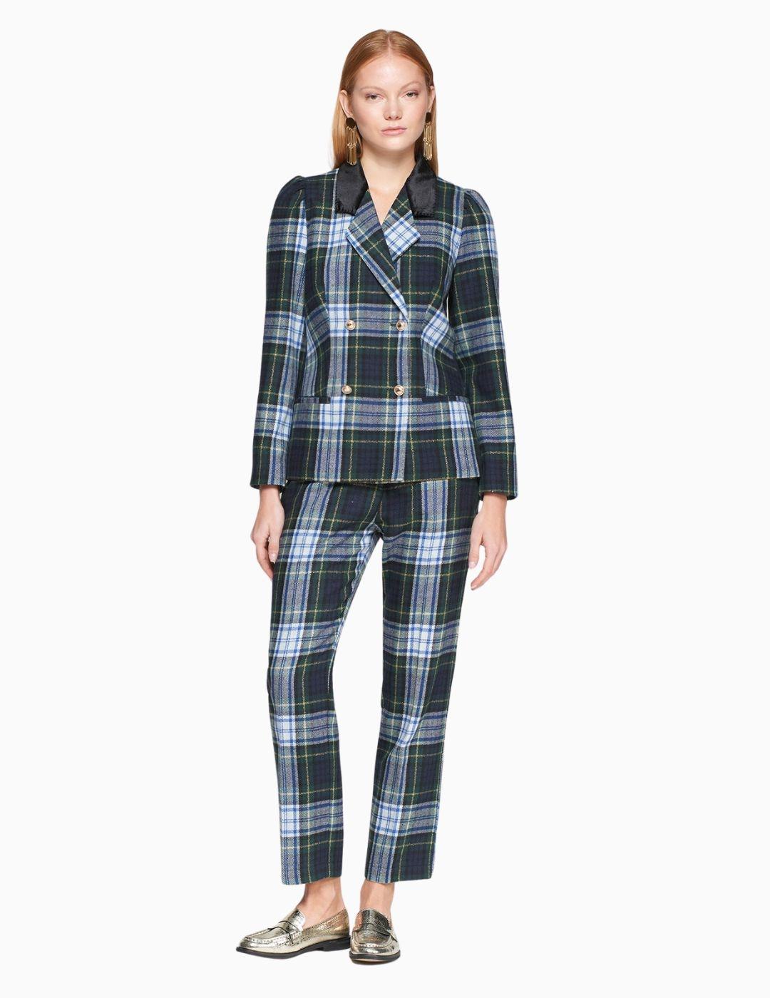 PANTALON VILAGALLO TIFFANY ESCOCES VERDE ORO 