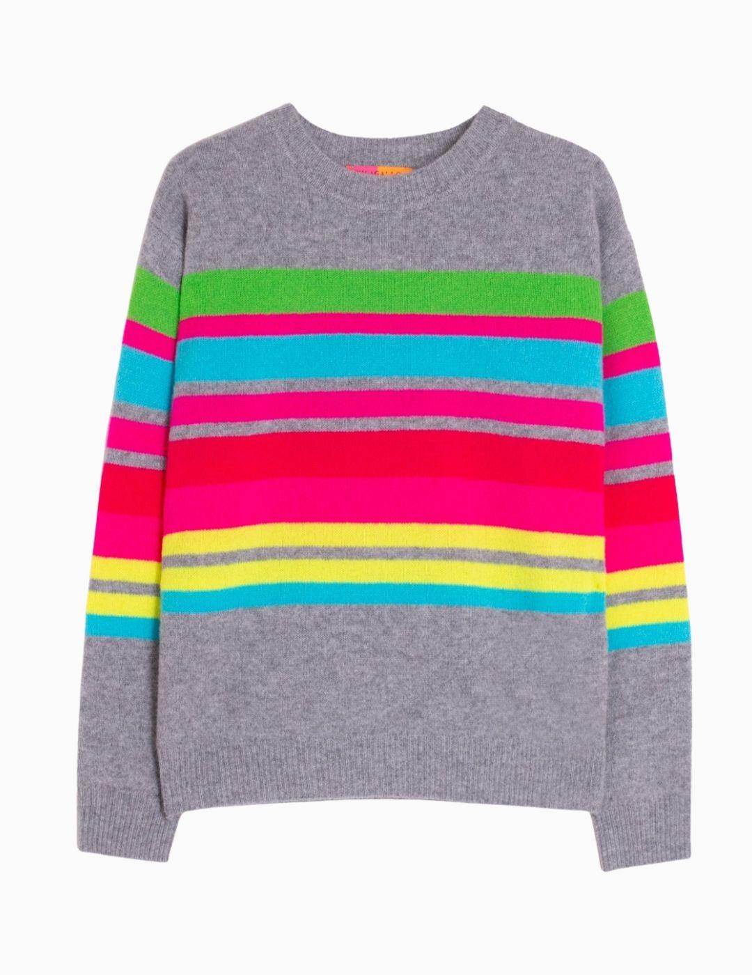   JERSEY VILAGALLO  RAYAS NEON GREY MULTICOLOR 