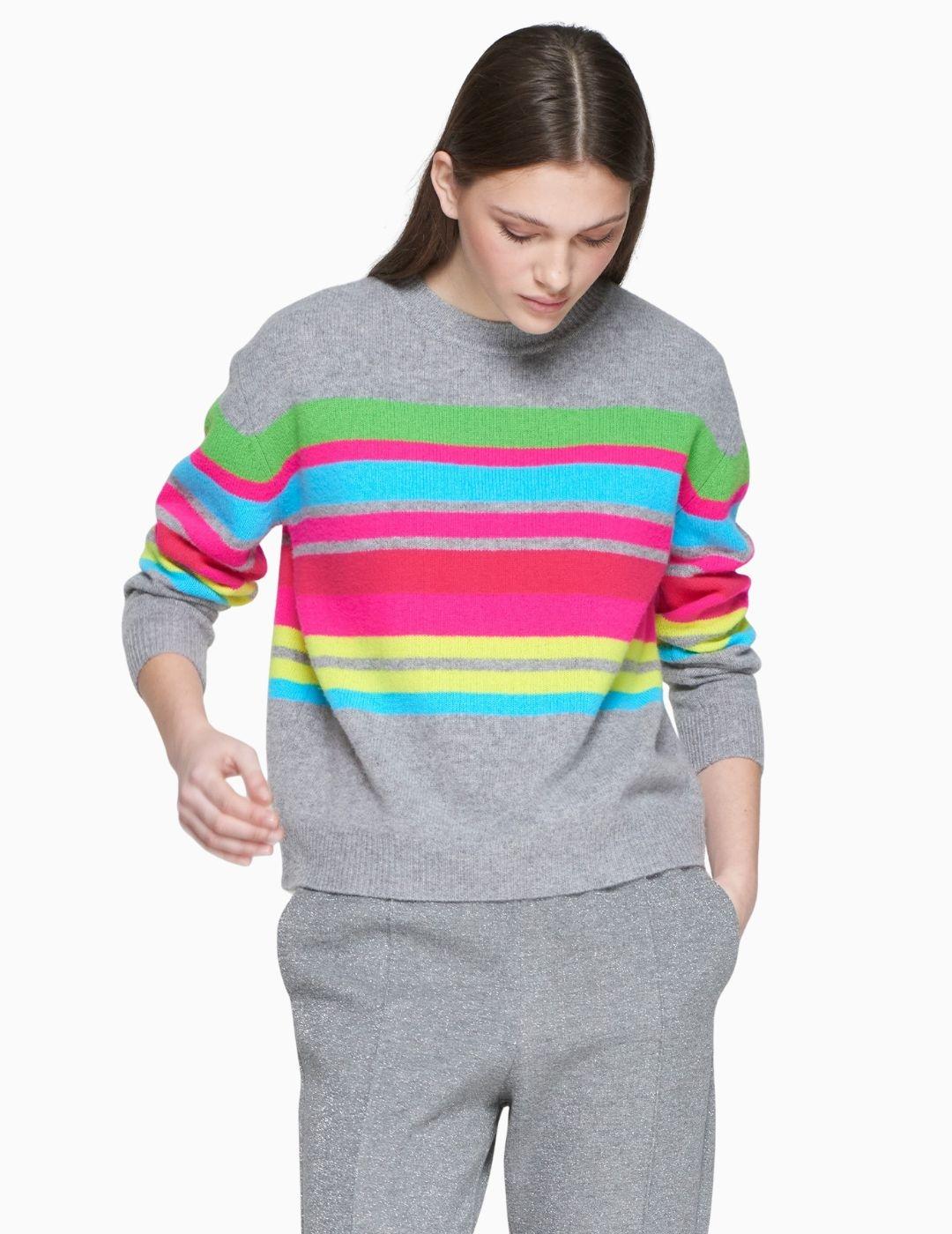   JERSEY VILAGALLO  RAYAS NEON GREY MULTICOLOR 