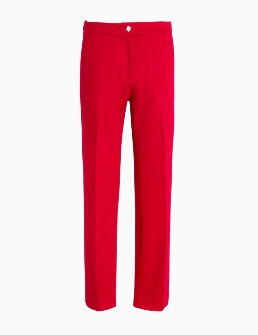 PANTALON VILAGALLO RECTO ROJO ESTRUCTURA 