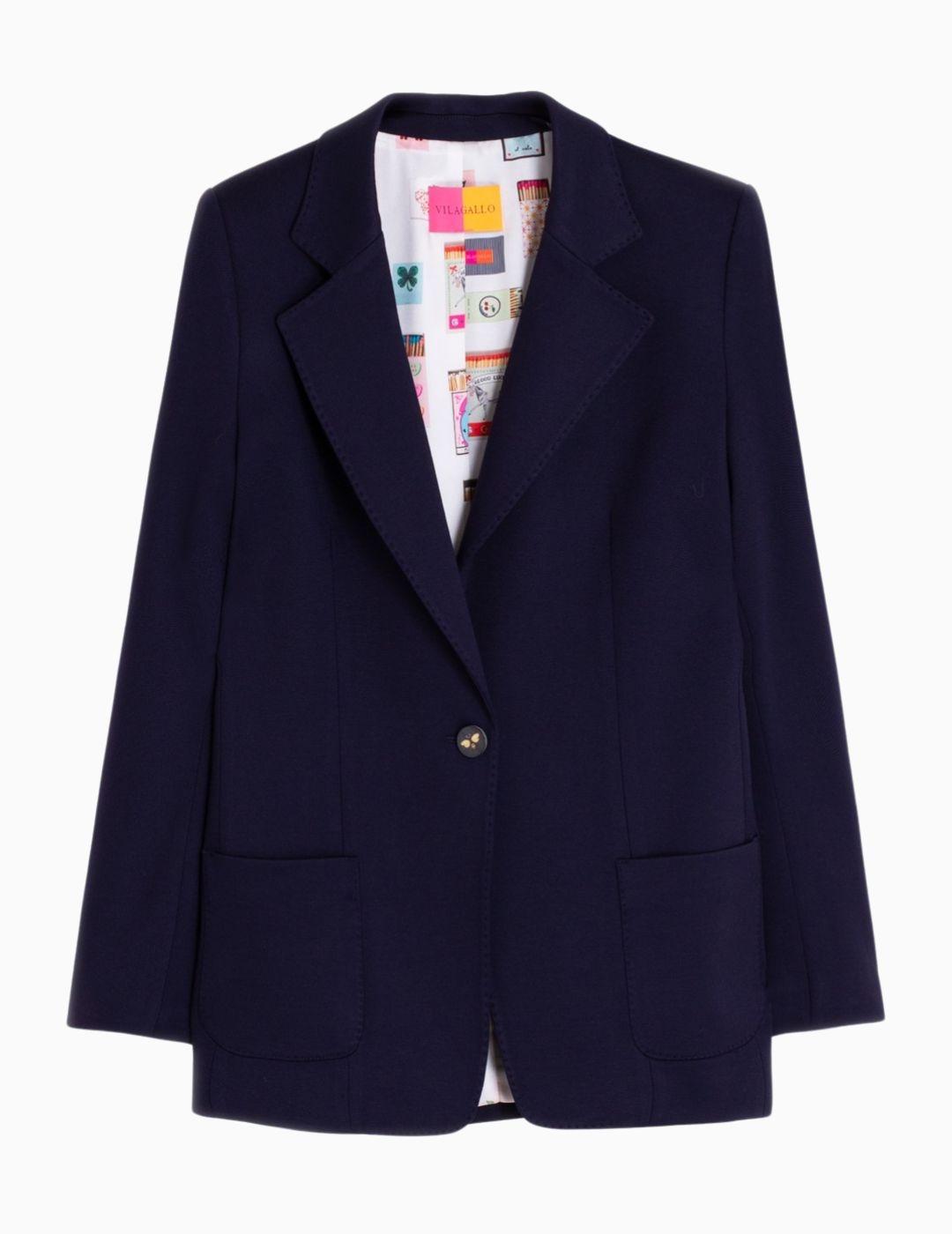 CHAQUETA VILAGALLO MARINO BOTONES FUN 