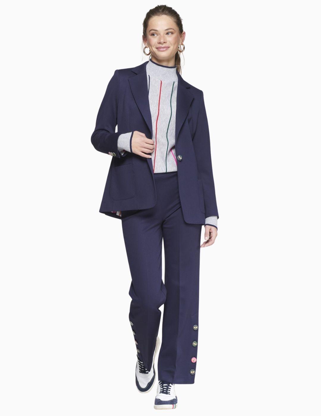 CHAQUETA VILAGALLO MARINO BOTONES FUN 