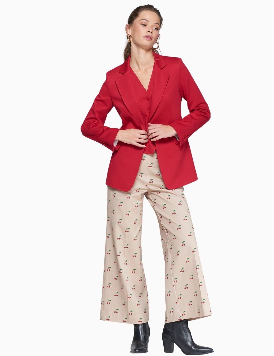 CHAQUETA VILAGALLO  ROJO ESTRUCTURA 