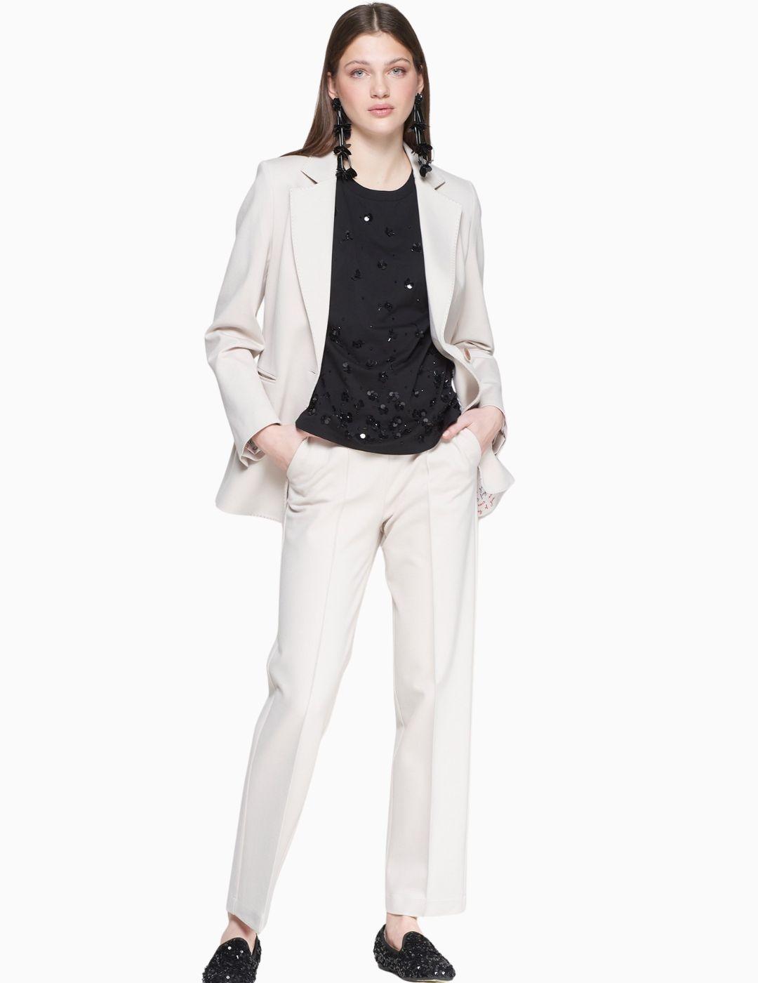 PANTALON VILAGALLO RECTO CRUDO PUNTO ROMA 