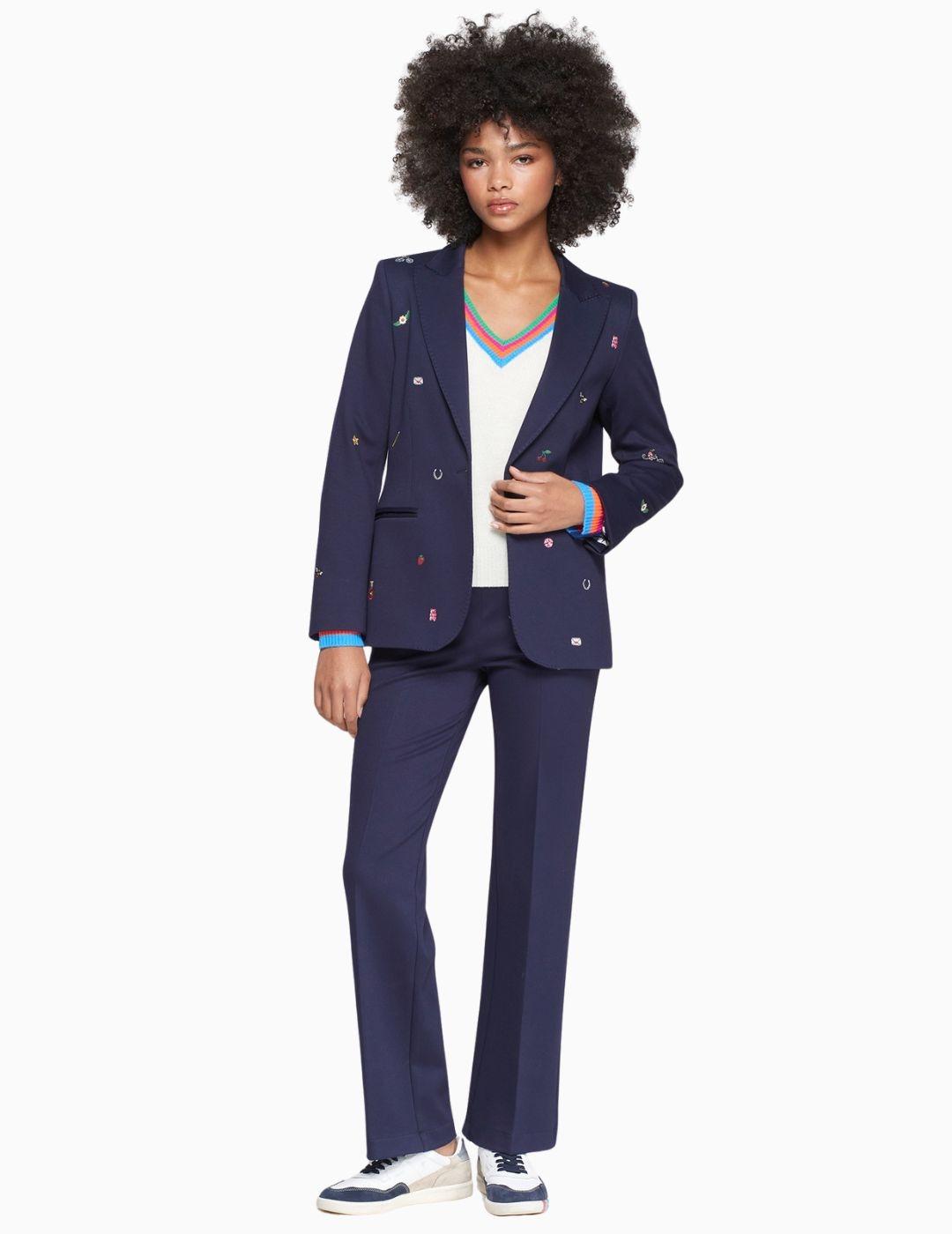 PANTALON VILAGALLO MARTINA AZUL MARINO ESTRUCTURA 