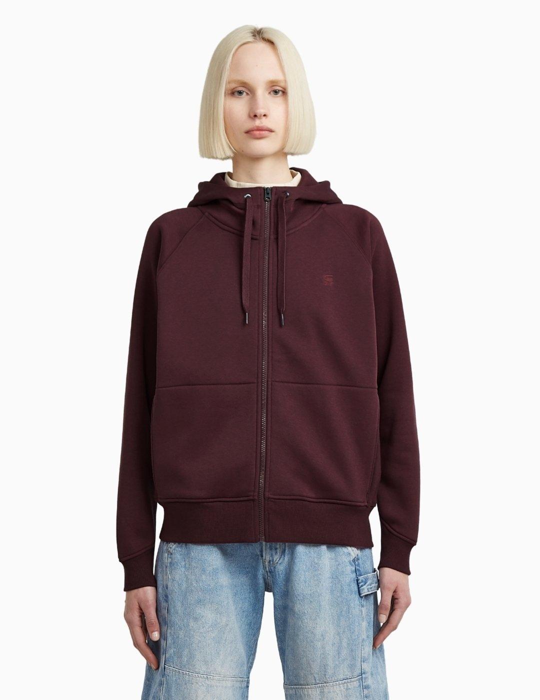 SUDADERA G-STAR PREMIUM CORE 2.1 HDD ZIP MAROON