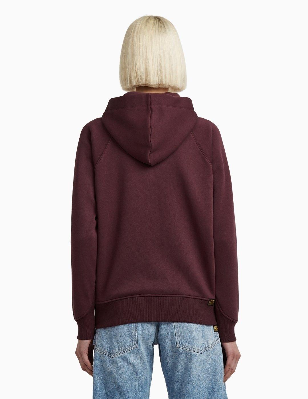 SUDADERA G-STAR PREMIUM CORE 2.1 HDD ZIP MAROON