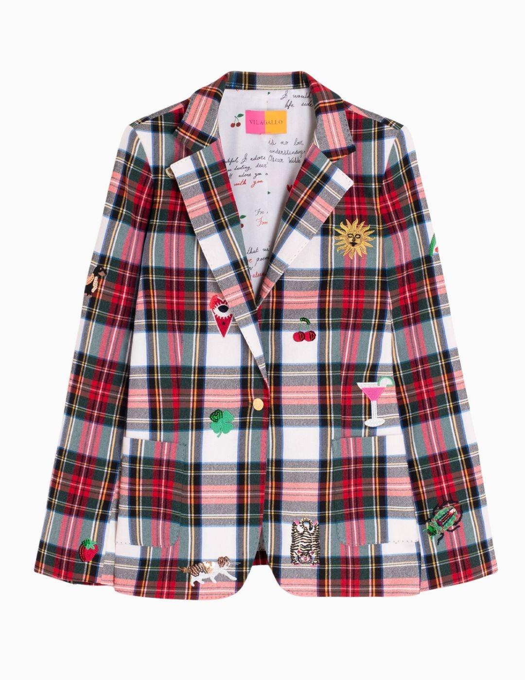 CHAQUETA VILAGALLO GADEA EMB ESCOCES ELASTICO 