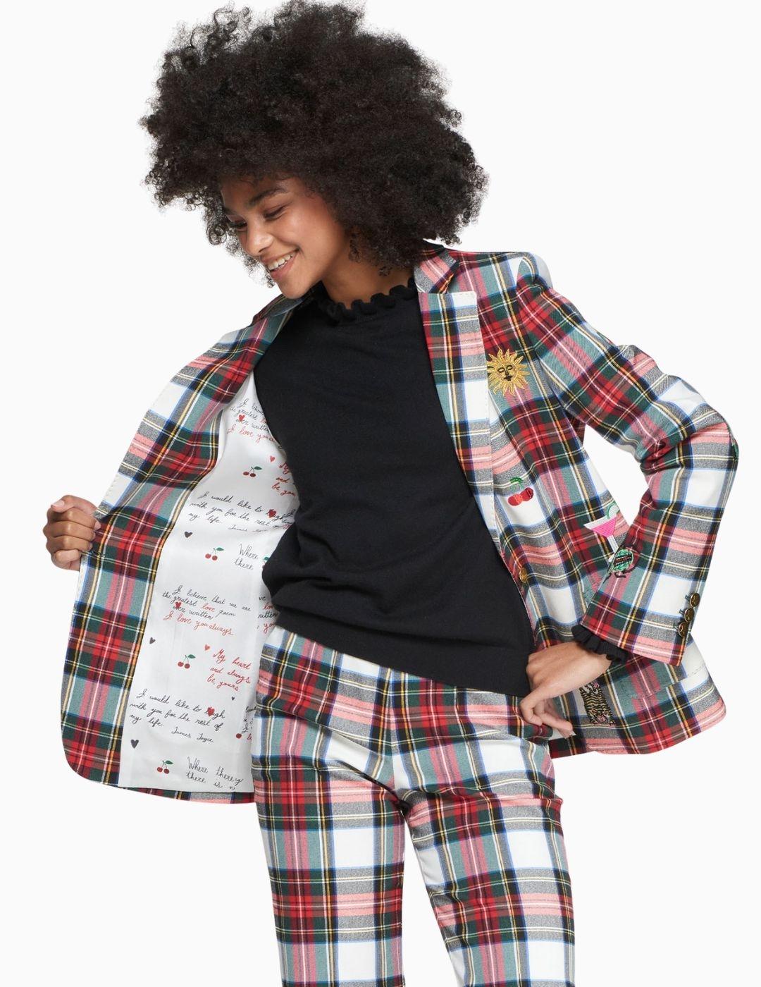 CHAQUETA VILAGALLO GADEA EMB ESCOCES ELASTICO 