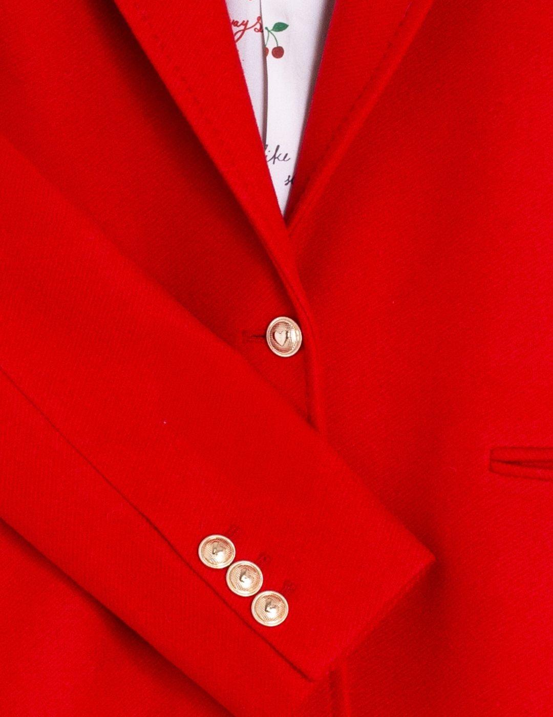 ABRIGO VILAGALLO ROJO BOTONES DORADOS 