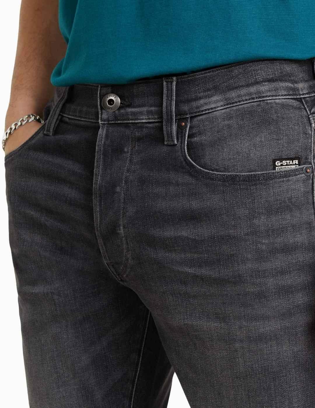 PANTALÓN G-STAR 3301 SLIM FADED BLACK MAGNET