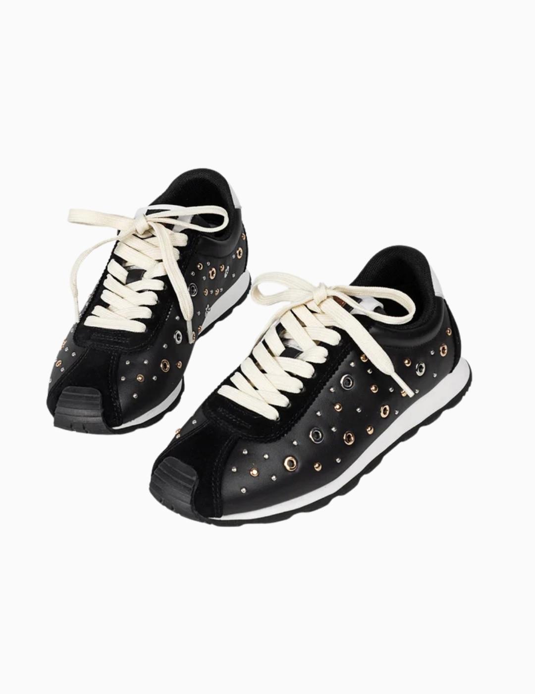 ZAPATILLAS POPA INARA TACHAS NEGRO