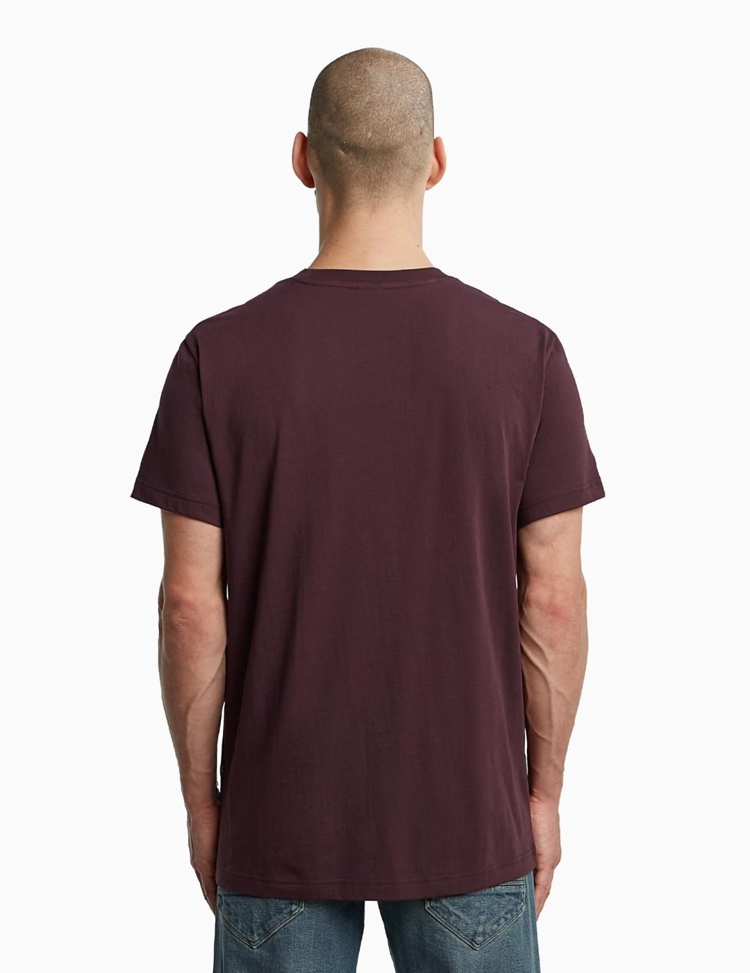 CAMISETA G-STAR GEL PRINT GRANATE