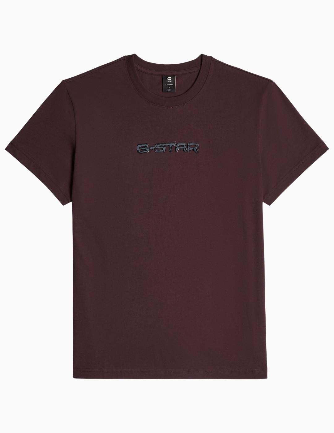 CAMISETA G-STAR GEL PRINT GRANATE