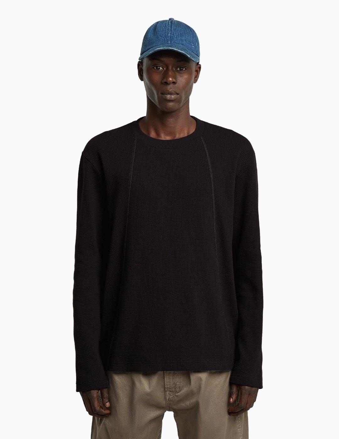 CAMISETA G-STARTWEETER A LINE MANGA LARGA NEGRO