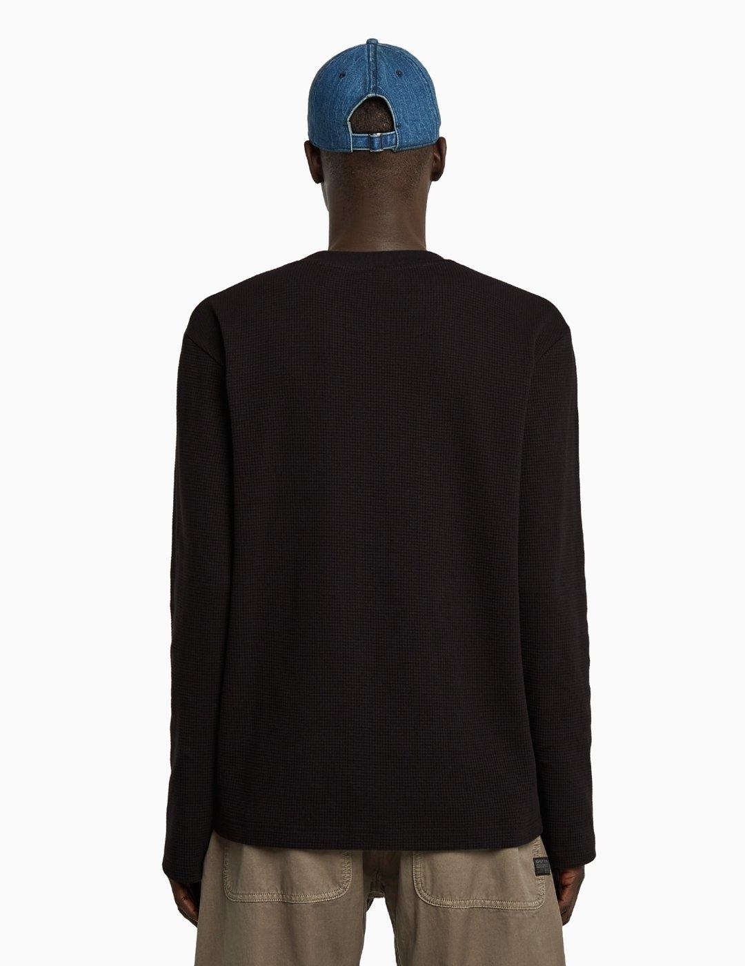 CAMISETA G-STARTWEETER A LINE MANGA LARGA NEGRO