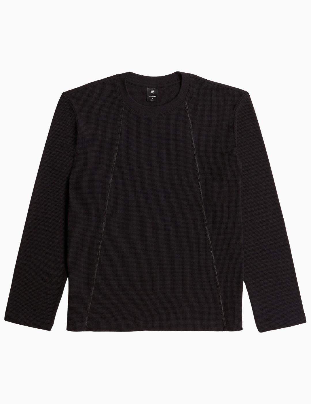 CAMISETA G-STARTWEETER A LINE MANGA LARGA NEGRO